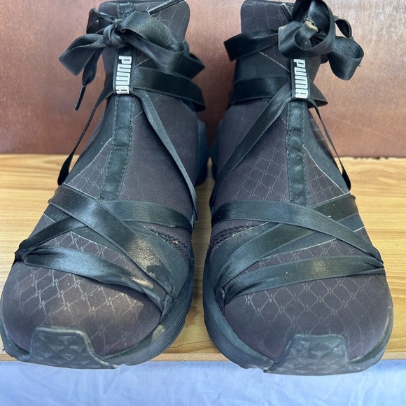 PUMA Fierce Rope Satin Athletic Sneakers Black Size 5 Women’s - Picture 2 of 8